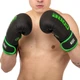 Перчатки для бокса и единоборств на липучке Core Boxing 8540 Black-Green 8 унций - изображение 7