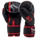 Перчатки для бокса и единоборств на липучке Twins TW50 Black-Red 12 унций - изображение 2