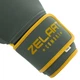 Перчатки для бокса и единоборств на липучке Zelart Punisher Heroe 7553 Deep Green-Yellow 10 унций - изображение 3