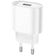Зарядное устройство с быстрой зарядкой HOCO C109A |1USB, 18W/3A, QC| Белый - изображение 1