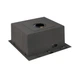Мийка кухонна H5050B PVD вбудована 3.0/0.8 мм Brush, 500х500/215 мм, Black Lidz(43619) - зображення 3