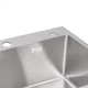 Мийка для кухні інтегрована Lidz Handmade H5045 (LDH5045BRU35383) Brushed Steel 3,0/1,0 мм - зображення 6