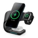 Бездротова зарядка Qi 4 в 1 VHG LFX-178 Wireless 15W I Док-станція для iPhone + iWatch + Airpods Black - зображення 2