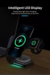 Бездротова зарядка Qi 4 в 1 VHG LFX-178 Wireless 15W I Док-станція для iPhone + iWatch + Airpods Black - зображення 6