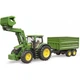 Спецтехніка Bruder трактор John Deere 7R 350 з навантажувачем та причепом (03155) - зображення 6