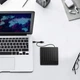 Внешний оптический привод USB 3.0 DVD-RW CD-RW, портативный дисковод, черный - изображение 2