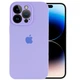 Чохол Silicone Case Full Camera Protective (AA) Apple iPhone 14 Pro Max (6.7") Бузковий / Dasheen Без бренду - зображення 5