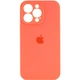 Чехол Silicone Case Full Camera Protective (AA) для Apple iPhone 14 Pro Max (6.7") Оранжевый / Pink citrus Без бренда - изображение 1