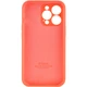 Чехол Silicone Case Full Camera Protective (AA) для Apple iPhone 14 Pro Max (6.7") Оранжевый / Pink citrus Без бренда - изображение 2