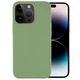Силиконовый чехол Candy для Apple iPhone 14 Pro Max (6.7") Фисташковый Без бренда - изображение 5