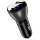 Автомобильное зарядное устройство в прикуриватель ACEFAST B6 |1USB/1Type-C, 63W/6A, PD/QC| Black - изображение 1