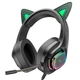 Игровые наушники с кошачьими ушками и RBG подсветкой HOCO W107 phantom - изображение 1
