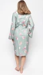 Халат жіночий Cyberjammies Coral 9679 14/L М'ятний з принтом мушлі (5051877447035) - зображення 3
