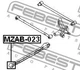 Сайлентбоки рычага MAZDA 626 V 97-02 задн. мост (Выр-во FEBEST) Febest (MZAB023) - изображение 2