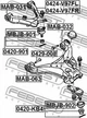 Сайлентблок підвіски Febest (MAB031) - зображення 2