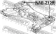 Сайлентблок балки NISSAN MICRA III 03- задн. мост (Выр-во FEBEST) Febest (NABZ12R) - изображение 2