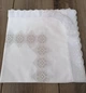 Крыжма детская Волинські візерунки с шелком и люрексом 115*115 см белая - изображение 1