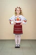 Юбка Волинські візерунки украинская тканая на запах 116 см бордовая - изображение 1