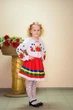 Спідниця Волинські візерунки українська з стрічками 110 см червона - зображення 2