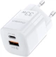 Мережевий зарядний пристрій Choetech PD5006-EU-WH 2 USB 33 Вт QC3.0/PD/PPS (PD5006-EU-WH) - зображення 2