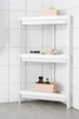 Кутовий стелаж етажерка з полицями, 3 полиці, M&T Displays, пластик, 44х33х71 см, білий - зображення 1