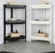 Кутовий стелаж етажерка з полицями, 3 полиці, M&T Displays, пластик, 44х33х71 см, білий - зображення 4