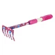 Грабли Flora 5-ти зубые, pink, TPR (5043154) - изображение 1