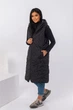 Длинный стеганый жилет с капюшоном 3192522 L (48-50) Чёрный - изображение 3