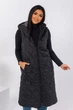 Длинный стеганый жилет с капюшоном 3192522 L (48-50) Чёрный - изображение 1