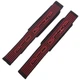 Лямки ремешки для становой тяги напульсник для тяги Zelart Pro Grip 167064 Black-Red - изображение 6