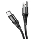 Кабель Hoco X50 USB to Type-C Excellent charging data cable for 1M / 3A Black - зображення 1