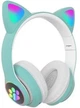 Навушники Bluetooth MDR CAT ear VZV-23M 7805 з підсвіткою, м'ятні - изображение 1