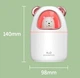 Зволожувач повітря з підсвічуванням Humidifier H20 8023 350 мл ведмедик рожевий - зображення 3