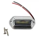 Фонарь LED освещения номерного знака 12V 6 диодов 66х33х21 мм серебристый - изображение 1