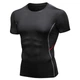 Чоловічий компресійний спортивний комплект тайтси + футболка Ironbull Pro 91204 L (Black Red) - зображення 2