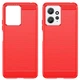 Силиконовый (TPU) чехол UniCase Carbon для Xiaomi Redmi Note 12 - Red - изображение 2