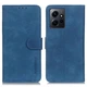 Чехол-книжка с застежкой KHAZNEH Retro Wallet для Xiaomi Redmi Note 12 - Blue - изображение 1