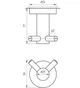 Крючок двойной Globus Lux BS8415 черный матовый SUS304 - изображение 5
