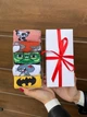 Комплект носков для подростков с классным мультяшным принтом в красивой подарочной коробке 36-41 5 пар длинные демисезонные разноцветные - изображение 3