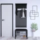 Набор реек под вешалку Fenster Ниагара 1000x640x20 Чёрный - изображение 3