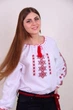 Вишиванка для дівчинки Veronika Ярина орнамент червоний 146 - изображение 4