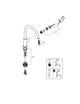 Смеситель для кухни поворотный хром Grohe BauFlow 31230001 - изображение 4