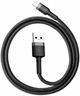 Кабель Baseus cafule Cable USB For lightning 2.4A 1M Gray+Black - изображение 1