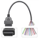 Кабель разъем OBD2 мама 16pin 30см - изображение 3