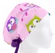 Медицинская шапочка женская HeadwearUniverse универсальная принт Совы на розовом - изображение 1