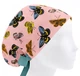 Медицинская шапочка женская HeadwearUniverse универсальная принт Бабочки на пудре - изображение 1