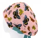 Медицинская шапочка женская HeadwearUniverse универсальная принт Бабочки на пудре - изображение 2