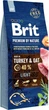 Сухой корм для собак с лишним весом с мясом индейки Brit Premium Light 15 кг - изображение 1