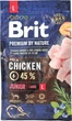 Сухой корм для щенков и молодых собак больших пород с курицей Brit Premium Junior L 3 кг - изображение 6