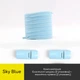 Плоские эластичные шнурки для обуви FASTLACES T99-2C Sky Blue - изображение 1